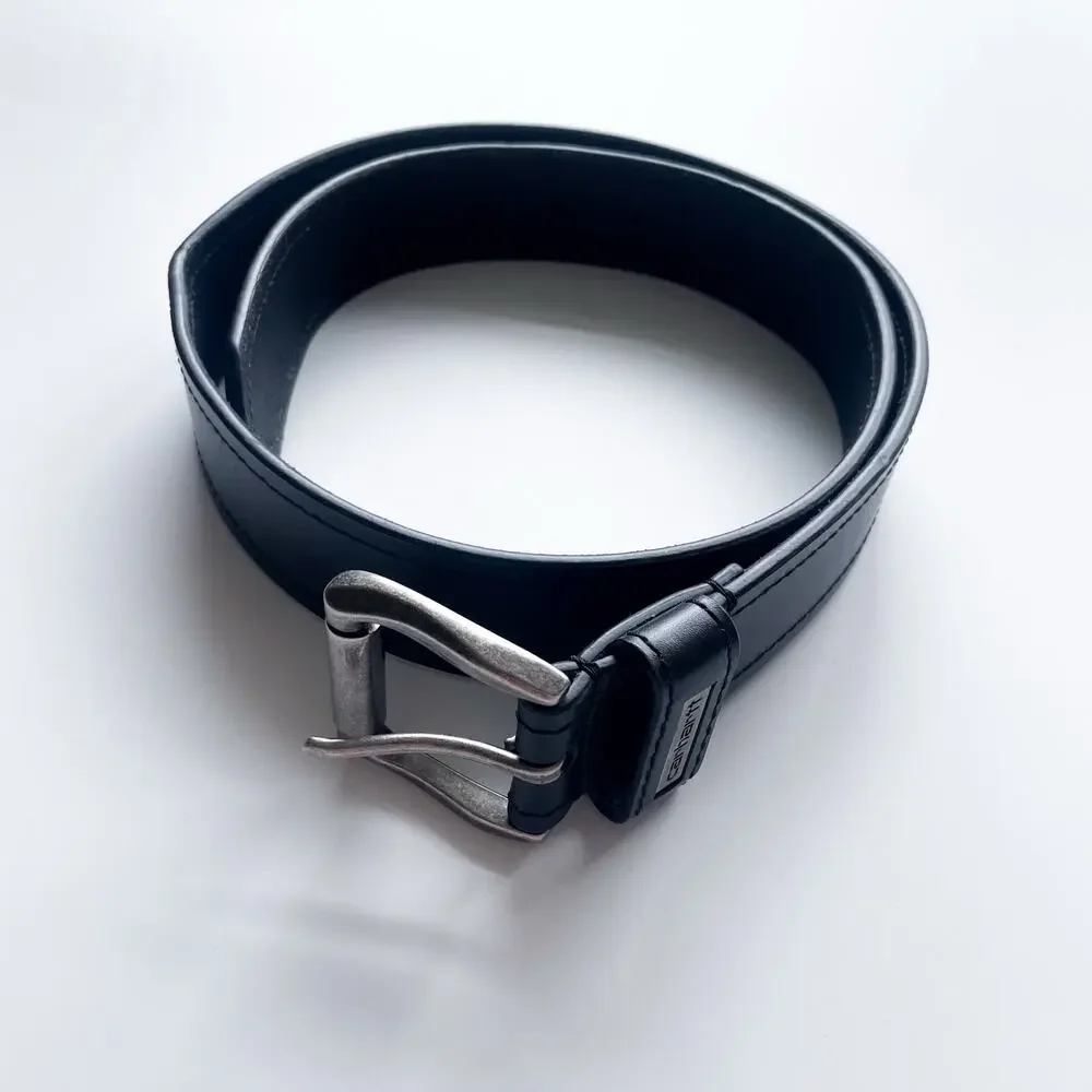 Men's Carhartt Black Leather Belt Size 36